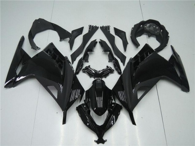Brillant Noir Mat Carénage Moto Kawasaki EX300 2013-2016