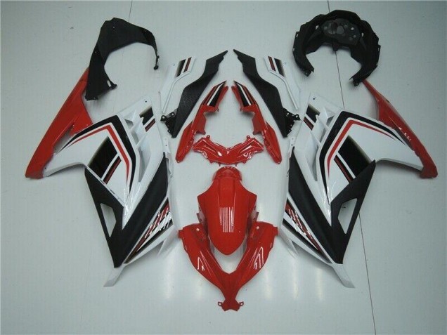 Rouge Blanc Noir Carénage Moto Kawasaki EX300 2013-2016 Rouge Blanc Noir Carénage Moto Kawasaki EX300 2013-2016
