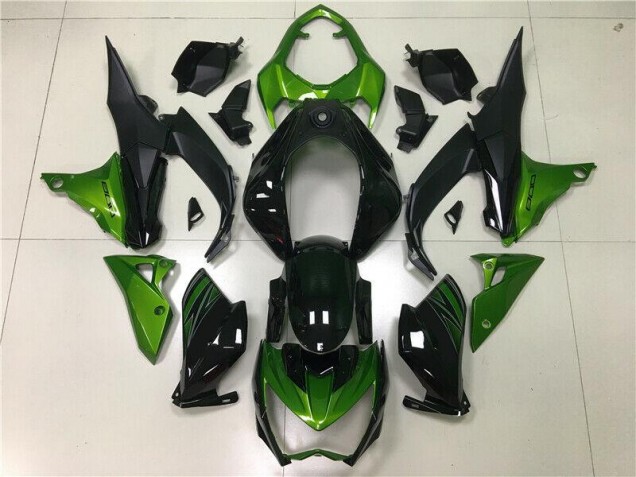 Vert Noir Carénages Moto Kawasaki Z800 2013-2016 Vert Noir Carénages Moto Kawasaki Z800 2013-2016