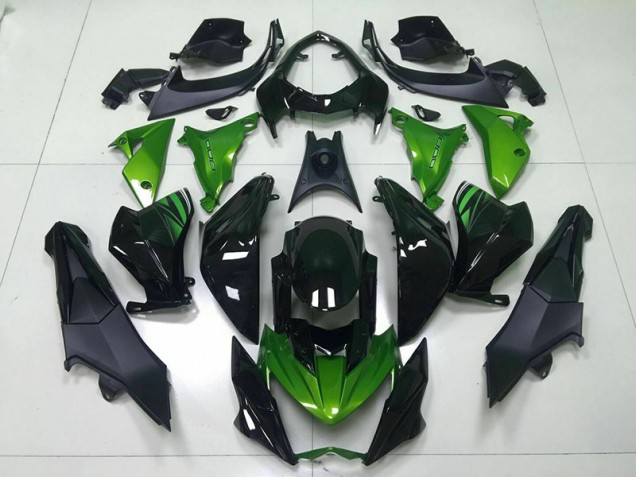Vert Noir Carénage Moto Kawasaki Z800 2013-2016 Vert Noir Carénage Moto Kawasaki Z800 2013-2016