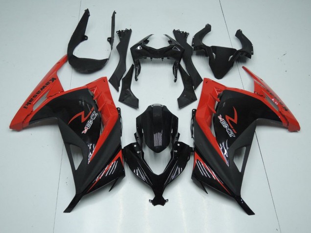 Rouge Noir Carénages Moto Kawasaki ZX 300R 2013-2016