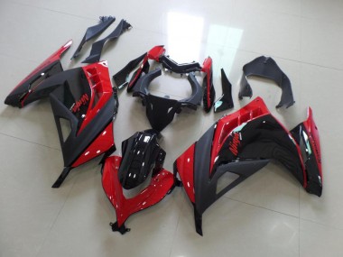 Rouge Noir Carénage Moto Kawasaki ZX 300R 2013-2016