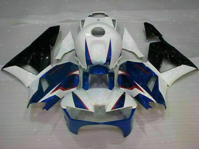 Bleu Blanc Carénage Moto Honda CBR 600 RR 2013-2023 Bleu Blanc Carénage Moto Honda CBR 600 RR 2013-2023