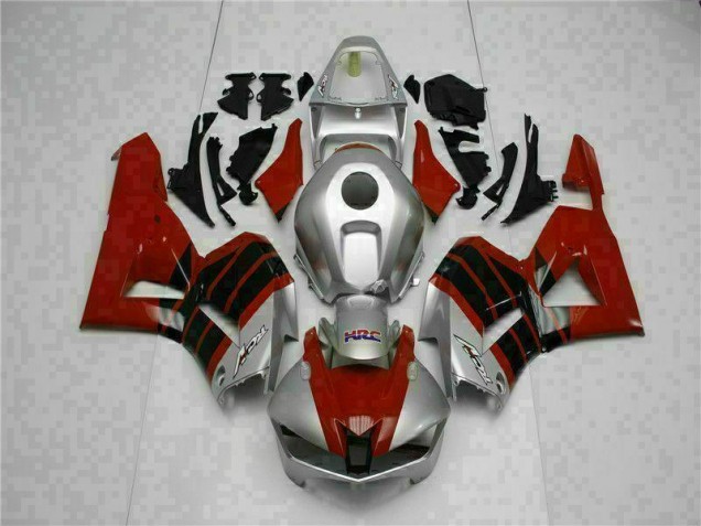 Rouge Argent Carénage Moto Honda CBR 600 RR 2013-2023 Rouge Argent Carénage Moto Honda CBR 600 RR 2013-2023