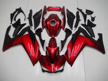Rouge Noir Carénage Moto Yamaha R3 2015-2022