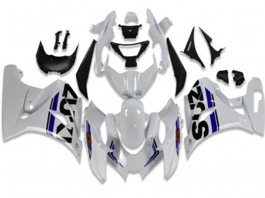 Blanc Bleu Carénage Moto Suzuki GSXR 1000 2017-2023